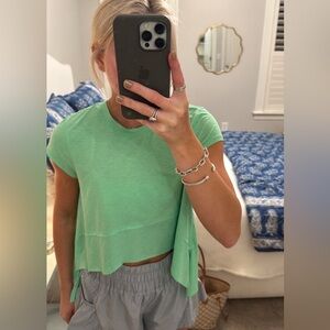 FP Movement by Free People Mint Green Short Sleeve Tee